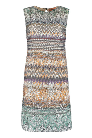 Chevron knit dress-0